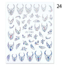 Silver Tribal 3D Nail Art Sticker Set Enhance Your Style Silver Tribal 3D Nail Art Sticker Set Enhance Your Style