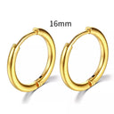 Simple Stainless Steel Hoop Earrings for Cartilage Piercings Simple Stainless Steel Hoop Earrings for Cartilage Piercings