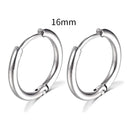 Simple Stainless Steel Hoop Earrings for Cartilage Piercings Simple Stainless Steel Hoop Earrings for Cartilage Piercings