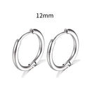 Simple Stainless Steel Hoop Earrings for Cartilage Piercings Simple Stainless Steel Hoop Earrings for Cartilage Piercings