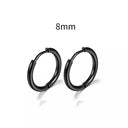 Simple Stainless Steel Hoop Earrings for Cartilage Piercings Simple Stainless Steel Hoop Earrings for Cartilage Piercings