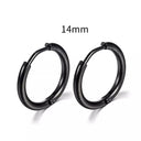 Simple Stainless Steel Hoop Earrings for Cartilage Piercings Simple Stainless Steel Hoop Earrings for Cartilage Piercings