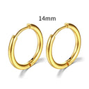 Simple Stainless Steel Hoop Earrings for Cartilage Piercings Simple Stainless Steel Hoop Earrings for Cartilage Piercings