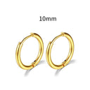 Simple Stainless Steel Hoop Earrings for Cartilage Piercings Simple Stainless Steel Hoop Earrings for Cartilage Piercings