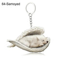 Sleeping Angel Dog Cat Keychain Charming Pet Jewelry Gift Sleeping Angel Dog Cat Keychain Charming Pet Jewelry Gift