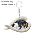 Sleeping Angel Dog Cat Keychain Charming Pet Jewelry Gift Sleeping Angel Dog Cat Keychain Charming Pet Jewelry Gift