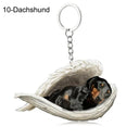 Sleeping Angel Dog Cat Keychain Charming Pet Jewelry Gift Sleeping Angel Dog Cat Keychain Charming Pet Jewelry Gift