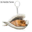 Sleeping Angel Dog Cat Keychain Charming Pet Jewelry Gift Sleeping Angel Dog Cat Keychain Charming Pet Jewelry Gift