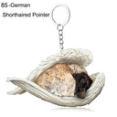Sleeping Angel Dog Cat Keychain Charming Pet Jewelry Gift Sleeping Angel Dog Cat Keychain Charming Pet Jewelry Gift