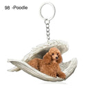 Sleeping Angel Dog Cat Keychain Charming Pet Jewelry Gift Sleeping Angel Dog Cat Keychain Charming Pet Jewelry Gift