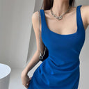 Slim Fit Ruched Summer Dress: Elegant European Chic Style Slim Fit Ruched Summer Dress: Elegant European Chic Style