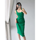 Slim Fit Ruched Summer Dress: Elegant European Chic Style Slim Fit Ruched Summer Dress: Elegant European Chic Style