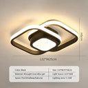 LED Ceiling Light: Modern Dual Rings Illuminate Fixture LED Ceiling Light: Modern Dual Rings Illuminate Fixture