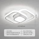 LED Ceiling Light: Modern Dual Rings Illuminate Fixture LED Ceiling Light: Modern Dual Rings Illuminate Fixture
