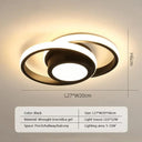 LED Ceiling Light: Modern Dual Rings Illuminate Fixture LED Ceiling Light: Modern Dual Rings Illuminate Fixture