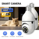 Smart Bulb Security Camera 360 Degree WiFi 5GHz Outdoor E27 Socket See Angles Smart Bulb Security Camera 360 Degree WiFi 5GHz Outdoor E27 Socket See Angles