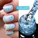 Snowflake Glitter Gel Nail Polish Sparkling Snow Nails Set Snowflake Glitter Gel Nail Polish Sparkling Snow Nails Set