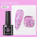 Snowflake Glitter Gel Nail Polish Sparkling Snow Nails Set Snowflake Glitter Gel Nail Polish Sparkling Snow Nails Set