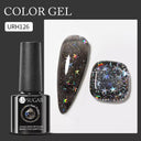 Snowflake Glitter Gel Nail Polish Sparkling Snow Nails Set Snowflake Glitter Gel Nail Polish Sparkling Snow Nails Set