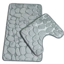 Soft Bathroom Mat Set: Absorbent Anti-Slip Shower Rugs Soft Bathroom Mat Set: Absorbent Anti-Slip Shower Rugs