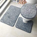 Soft Bathroom Mat Set: Absorbent Anti-Slip Shower Rugs Soft Bathroom Mat Set: Absorbent Anti-Slip Shower Rugs