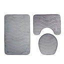 Soft Bathroom Mat Set: Absorbent Anti-Slip Shower Rugs Soft Bathroom Mat Set: Absorbent Anti-Slip Shower Rugs
