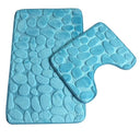 Soft Bathroom Mat Set: Absorbent Anti-Slip Shower Rugs Soft Bathroom Mat Set: Absorbent Anti-Slip Shower Rugs