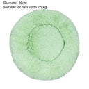 Soft Shaggy Round Cat Bed for Small Pets Cozy Washable Soft Shaggy Round Cat Bed for Small Pets Cozy Washable