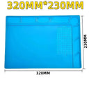 Soldering Mat for Clean Repair Workspace Gel Material Blue Soldering Mat for Clean Repair Workspace Gel Material Blue