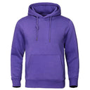 Solid Color Men Fleece Hoodie Hip Hop Streetwear Sweatshirt Solid Color Men Fleece Hoodie Hip Hop Streetwear Sweatshirt