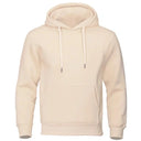 Solid Color Men Fleece Hoodie Hip Hop Streetwear Sweatshirt Solid Color Men Fleece Hoodie Hip Hop Streetwear Sweatshirt