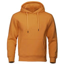 Solid Color Men Fleece Hoodie Hip Hop Streetwear Sweatshirt Solid Color Men Fleece Hoodie Hip Hop Streetwear Sweatshirt
