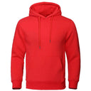 Solid Color Men Fleece Hoodie Hip Hop Streetwear Sweatshirt Solid Color Men Fleece Hoodie Hip Hop Streetwear Sweatshirt