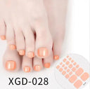 Solid Color Toe Nail Stickers for Stylish DIY Pedicures Solid Color Toe Nail Stickers for Stylish DIY Pedicures