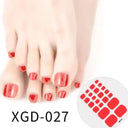 Solid Color Toe Nail Stickers for Stylish DIY Pedicures Solid Color Toe Nail Stickers for Stylish DIY Pedicures