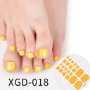 Solid Color Toe Nail Stickers for Stylish DIY Pedicures Solid Color Toe Nail Stickers for Stylish DIY Pedicures