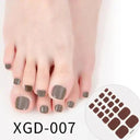 Solid Color Toe Nail Stickers for Stylish DIY Pedicures Solid Color Toe Nail Stickers for Stylish DIY Pedicures
