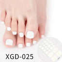 Solid Color Toe Nail Stickers for Stylish DIY Pedicures Solid Color Toe Nail Stickers for Stylish DIY Pedicures