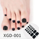 Solid Color Toe Nail Stickers for Stylish DIY Pedicures Solid Color Toe Nail Stickers for Stylish DIY Pedicures