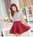 Solid Tutu Skirt Flared Mini Chic Women Stylish Versatile Solid Tutu Skirt Flared Mini Chic Women Stylish Versatile