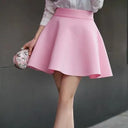 Solid Tutu Skirt Flared Mini Chic Women Stylish Versatile Solid Tutu Skirt Flared Mini Chic Women Stylish Versatile