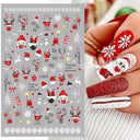 Sparkling 3D Christmas Nail Art Stickers for Holiday Glamour Sparkling 3D Christmas Nail Art Stickers for Holiday Glamour