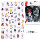 Sparkling 3D Christmas Nail Art Stickers for Holiday Glamour Sparkling 3D Christmas Nail Art Stickers for Holiday Glamour