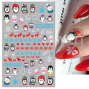 Sparkling 3D Christmas Nail Art Stickers for Holiday Glamour Sparkling 3D Christmas Nail Art Stickers for Holiday Glamour