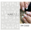Sparkling 3D Christmas Nail Art Stickers for Holiday Glamour Sparkling 3D Christmas Nail Art Stickers for Holiday Glamour