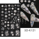 Sparkling 5D Christmas Nail Art Stickers for Winter Nails Sparkling 5D Christmas Nail Art Stickers for Winter Nails