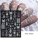 Sparkling 5D Christmas Nail Art Stickers for Winter Nails Sparkling 5D Christmas Nail Art Stickers for Winter Nails