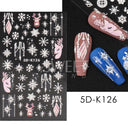 Sparkling 5D Christmas Nail Art Stickers for Winter Nails Sparkling 5D Christmas Nail Art Stickers for Winter Nails