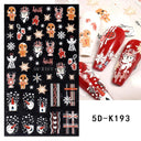 Sparkling 5D Christmas Nail Art Stickers for Winter Nails Sparkling 5D Christmas Nail Art Stickers for Winter Nails