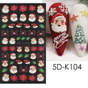 Sparkling 5D Christmas Nail Art Stickers for Winter Nails Sparkling 5D Christmas Nail Art Stickers for Winter Nails